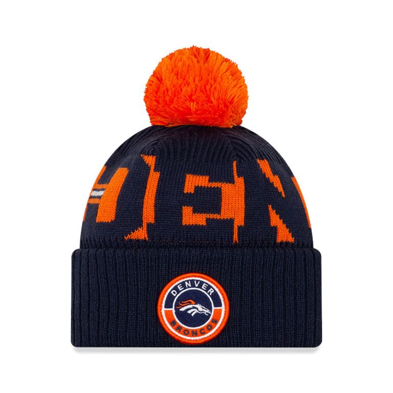 Gorras New Era Beanies Azules - Denver Broncos On Field 25410OSTR